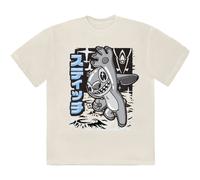 Disney Stitch Jump Black & White ufficiale Uomo maglietta unisex
