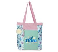Disney Stitch Just Chill Borsa Tote Verde 31x34x12 cm Poliestere by Joumma Bags, Verde, Taglia unica, Borsa Tote
