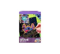 Disney Stitch, libro A5, per bambini, scratch Art, con 15 motivi in formato A5, con penna antigraffio in legno, effetto arcobaleno, set creativo a partire dai 3 anni in su