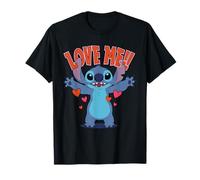 Disney Stitch "Love Me!!" Funny Valentine's Day Maglietta