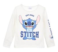 Disney Stitch - Maglia a maniche lunghe da bambina, bianco, 128