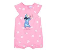 Disney Stitch Maglietta e Pantaloncini per Bambina, Design 'Aloha' Pigiama 2 Pezzi in Morbido Cotone per Piccola Neonato, Taglie 6 a 24 Mesi (IT, età, 24 Mesi, Rosa)