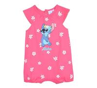 Disney Stitch Maglietta e Pantaloncini per Bambina, Design 'Aloha' Pigiama 2 Pezzi in Morbido Cotone per Piccola Neonato, Taglie 6 a 24 Mesi (IT, età, 12 Mesi, Rosa Scuro)