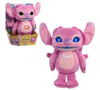 Disney Stitch Many Moods Angel Peluche Interattivo 34 cm, con Occhi LCD, Suoni e Reazioni, Idea Regalo per Bambini e Fan di Lilo & Stitch, Età 3+