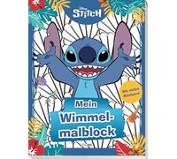 Disney Stitch: Mein Wimmelmalblock: Malblock mit 2 Stickerbögen