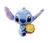 Disney Stitch con hamburger, peluche da 25 cm, adatto dai primi mesi di vita