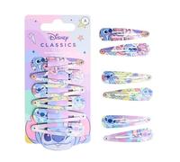 Disney Stitch - Mollette per capelli per ragazze, 5 cm, in metallo, antiscivolo, con stampa Disney Stitch, accessori per capelli alla moda, 6 fermagli per capelli