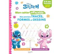 Disney - Stitch - Mon cahier effaçable - Mes premiers tracés, formes et dessins (2-6 ans): Maternelle TPS-PS-MS-GS
