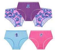 Disney Stitch Mutandine Bambina, Traspirante Slip Cotone Bambini - Pacco da 5 (Multiplo, 4-5 Anni)
