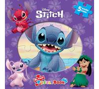 Disney Stitch My First Puzzle Book - Jigsaw Puzzles for kids, 10-page board book, 5 puzzles to enjoy
