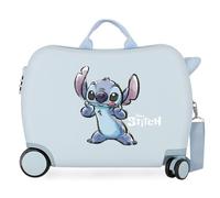Disney Stitch Naughty make a face Valigia per bambini blu 50x38x20 cm ABS rigido Chiusura a combinazione laterale 34L 1,8 kg 4 doppie ruote bagaglio a mano