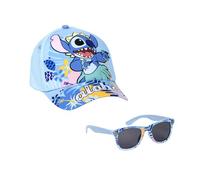Disney Stitch Occhiali da Sole e Cappello per Ragazze, Occhiali da Sole Stitch Design con Protezione UV, Berretto Estivo per Bambini