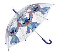 Disney Stitch Ombrello AUTOMATICO per bambino, ombrello trasparente PIEGHEVOLE per bambino (F)