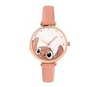 Disney Stitch - Orologio analogico da ragazza, colore: rosa