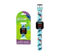 Disney Stitch Orologio Digitale a LED, Orologio per Bambini con Cinturino Regolabile, Funzione Ora e Data, Regalo per Ragazzi e Ragazze (Blu)