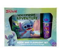 Disney Stitch: Outdoor Adventure Book and 5-Sound Flashlight Set - PI Kids