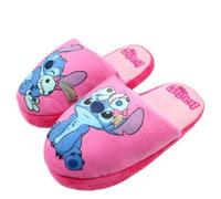 Disney Stitch - Pantofole Bambina Ragazza Morbide e Calde | Suola Antiscivolo a Pallini | Imbottite, Leggere e Comode | Licenza Ufficiale | Idea Regalo [4243 Rosa - 30]