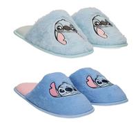 Disney Stitch - Pantofole Bambini e Ragazze Taglie 30-37 | Ciabatte Peluche Morbide con Suola in Gomma Antiscivolo - Scarpe da Casa Invernali Calde e Resistenti - Licenza Ufficiale [7147 Azzurro - 30]