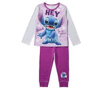 Disney Stitch - Pigiama da bambina, 2 pezzi, con scritta "Love You", 13-14 Years