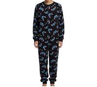 Disney Stitch Pigiama per Ragazze, Pigiama Intero Morbido, Regalo per Bambina e Adolescenti, Taglie 6 a 12 Anni (IT, età, 8 Anni, Regular, Nero)