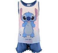 Disney Stitch Pigiama per Ragazze, Set da 2 Pezzi Motivo You Are Magical Stitch Pigiama in Morbido Cotone Maglietta e Pantaloncini, Taglia 8 Anni | Blu