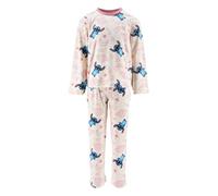Disney Stitch Pigiama per Ragazze, Set da 2 Pezzi Pigiama in Morbido Pile per Bambino, Taglie 3 a 8 Anni