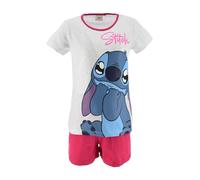 Disney Stitch Pigiami per Ragazze, T-Shirt e Pantaloncini Stitch Design Set 2 Pezzi per Bambina, Regalo per Ragazza, Taglia 6 Anni, Rosa