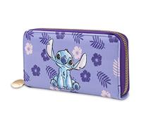 Disney Stitch - Portafoglio da donna, per adolescenti e ragazze, con chiusura lampo, Viola Stitch, Taille unique, Moderno