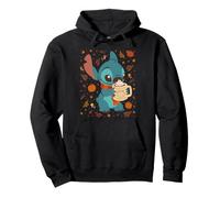 Disney Stitch Pumpkin Latte Cozy Fall Coffee Collage Felpa con Cappuccio