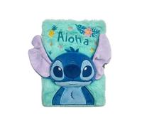 Disney Stitch Quaderno per Ragazze, Design in Peluche Set di Cancelleria con Lucchetto e Chiavi, Regalo per Bambine