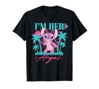 Disney Stitch Retro ’90s Couples Matching I’m Her Angel Maglietta