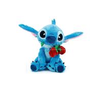 Pupazzo Disney Stitch con rosa 25 cm