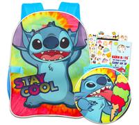 Disney Stitch Rucksack- und Lunchtaschen-Set Bundle mit Lilo-Rucksack, Stitch-Lunchbox-Aufklebern und mehr | Lilo und Stitch Schulbedarf
