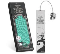 Disney Stitch Segnalibro Metallo con Scatola e Pendente Accessori per Lettori Simpatico Regalo Donna Maestra Amica Ragazza Bambini (Jack Skellington d'argento)