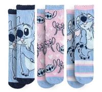 Disney Stitch - Set 3 paia calzini donna | Calze Disney fantasia morbide e divertenti - idea regalo per lei o bambina