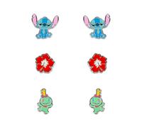Disney Stitch Set 3 Pairs Of Orecchini Silver Peers Hardy