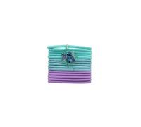 DISNEY STITCH - Set di 15 elastici spessi e scintillanti - Charm di Lilo & Stitch - Capelli corti, fini e lunghi - Stile alto - Accessorio per acconciature per bambine - Prodotto ufficiale Disney