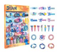 Disney Stitch Set di accessori per capelli per ragazze, 22 pezzi clip per capelli, barrette e elastiche, stitch styling kit, perfetto per vestire da Townley Girl