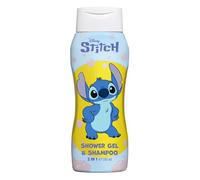 Disney Stitch - Shampoo e bagnoschiuma per bambini 2 in 1, 500 ml, gel doccia per bambini, vegano, senza parabeni, naturale, idratante e dermatologicamente testato, per bambini dai 3 anni in su