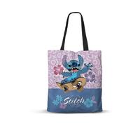 Disney Lilo e Stitch Skate-Borsa della Spesa Shopping FAN, Lilla, 33 x 40 cm