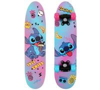 DISNEY Stitch Skateboard in legno 61cm, antiscivolo, leggero e stabile 20-50kg