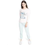 Disney Stitch Sketch Set di Pigiama, Multi, Small Donna