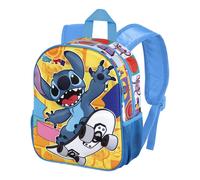 Disney Stitch-Small 3D Backpack, 26 x 31 cm, Capacity 8.5 L One Size Yellow Skat