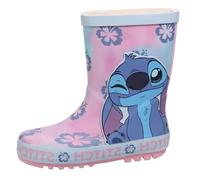 Disney Stitch - Stivali di gomma per bambini, stivali da pioggia Wellington per bambine, rosa, 31 EU