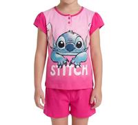 Disney Stitch T-Shirt e Pantaloncini per Bambine e Ragazze, Pigiama 2 Pezzi Stitch, Confezione Regalo Inclusa, Taglie 3 a 8 Anni (IT, età, 3 Anni, Regular, Fuchsia)