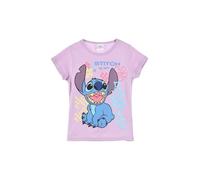 Disney Stitch T-Shirt per Ragazze, Maglietta a Maniche Corte con Design 'Stitch is My Bestie', Regalo per Bambina e Adolescenti, Taglia 6 Anni | Lila