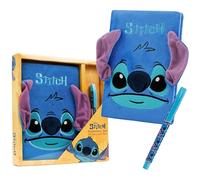 Disney - Taccuino Stitch, regalo a tema Lilo e Stitch, formato A5, peluche, con penna