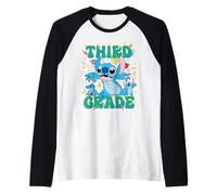 Disney Stitch Third Grade Back to School 1st Day of School Maglia con Maniche Raglan