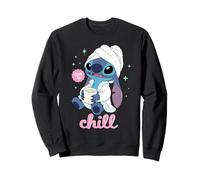 Disney Stitch "Time to Chill" Bathrobe Relaxation Self-Care Felpa