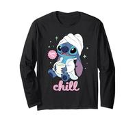 Disney Stitch "Time to Chill" Bathrobe Relaxation Self-Care Maglia a Manica